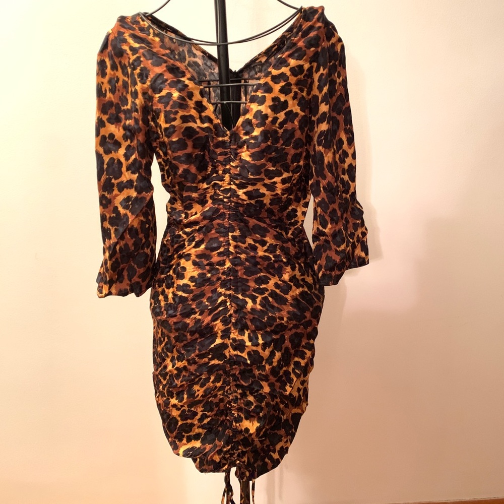 Zara leopard mini dress
